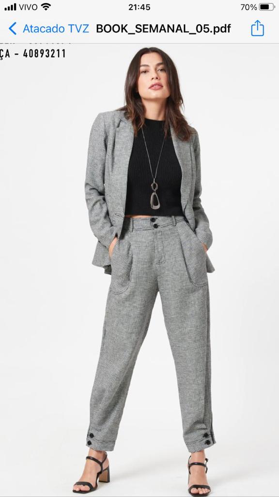 Blazer acinturado Vichy💫
